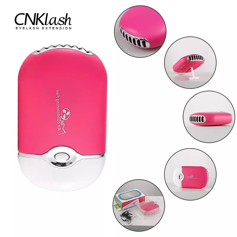 Eyelash Extension Glasses - Miniventilador USB para pestañas, herramienta de