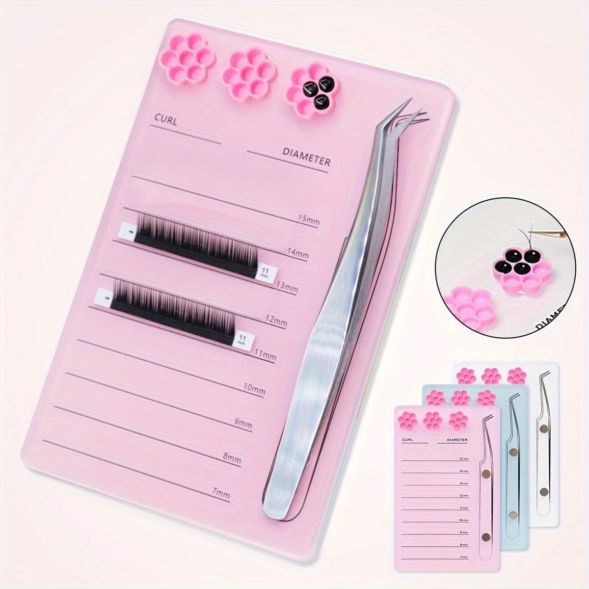 Eyelash Extension Menu - Soporte de escala de extensión de
