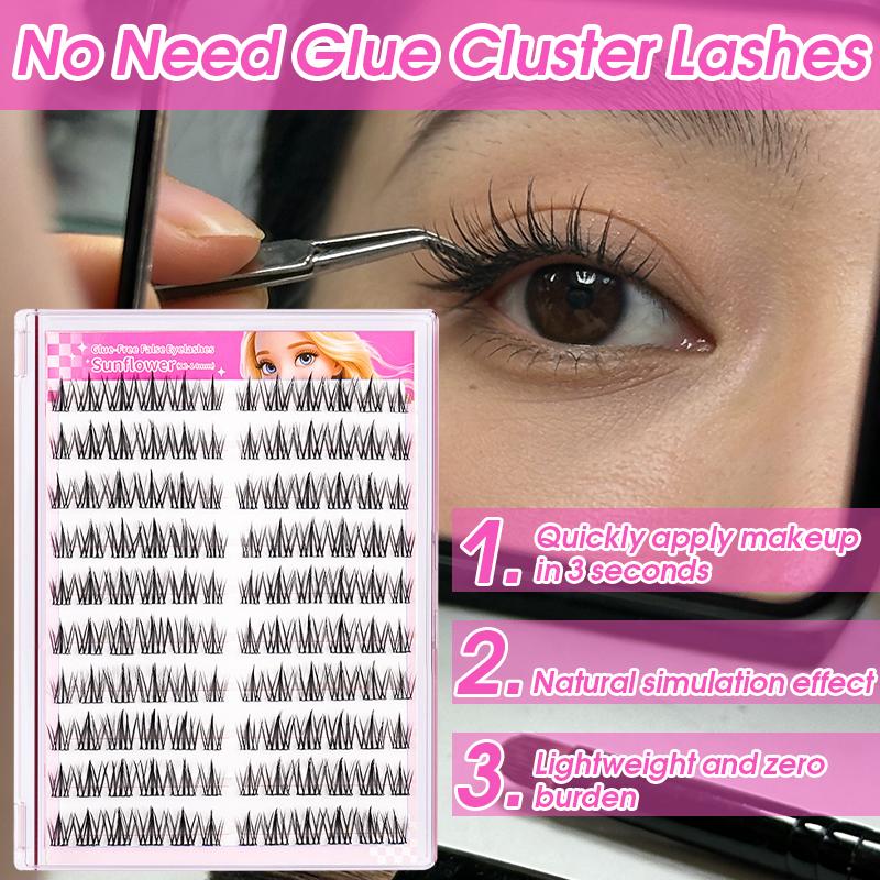 Eyelash Extension No 10 - Pestañas Postizas Autoadhesivas, Sin Pegamento, 10