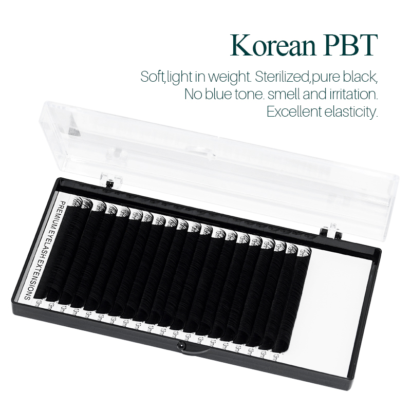 Pestañas individuales Material - Eyelash Extension Korean reseña y precio
