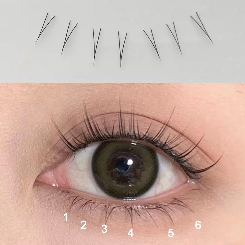 J Curl forma de V debajo de la - Eyelash Extension C Curl reseña y precio