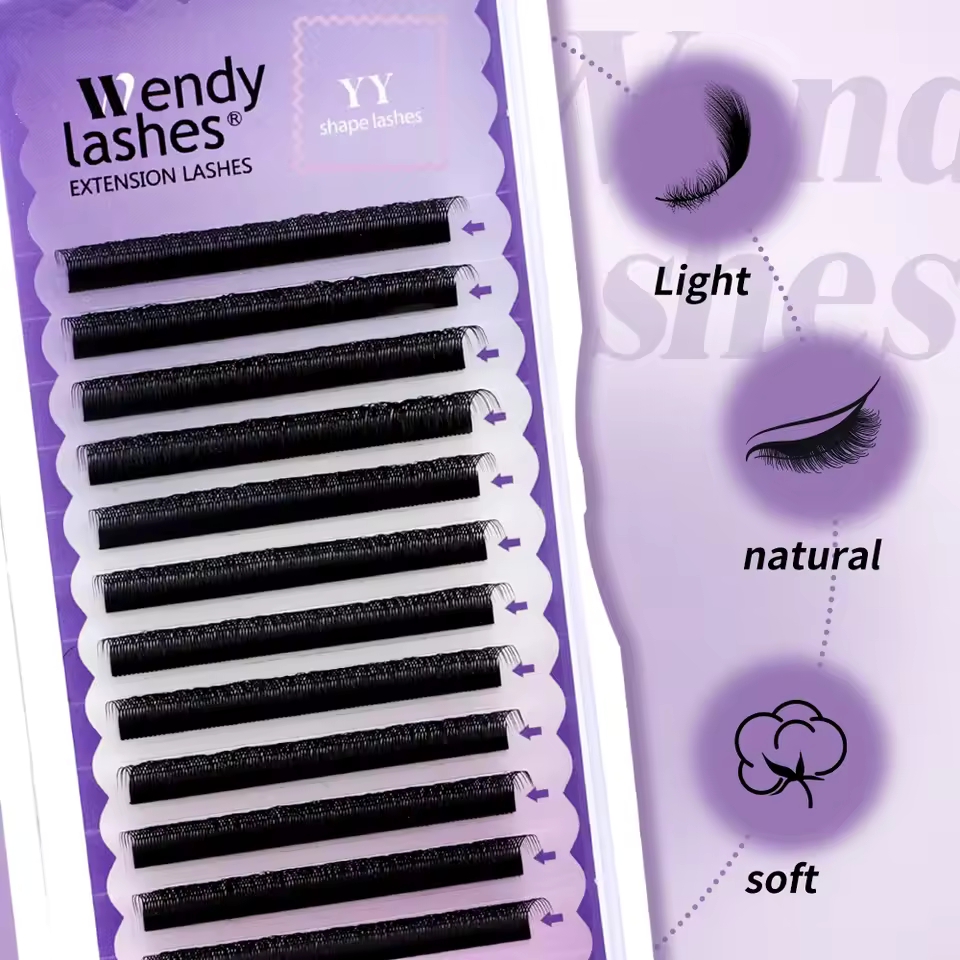WENDY 2D YY forma C/D Curl Eya - Eyelash Extension C Curl reseña y precio