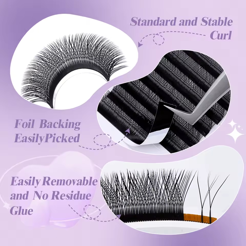 WENDY 2D YY forma C/D Curl Eya - Eyelash Extension C Curl reseña y precio