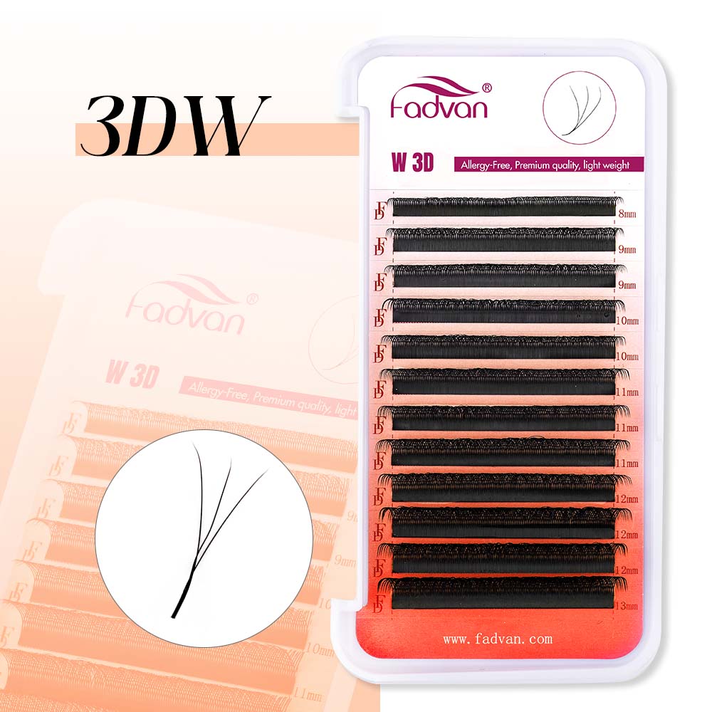 Pestañas 3D FADVAN en Forma de - Eyelash Extension C Curl reseña y precio