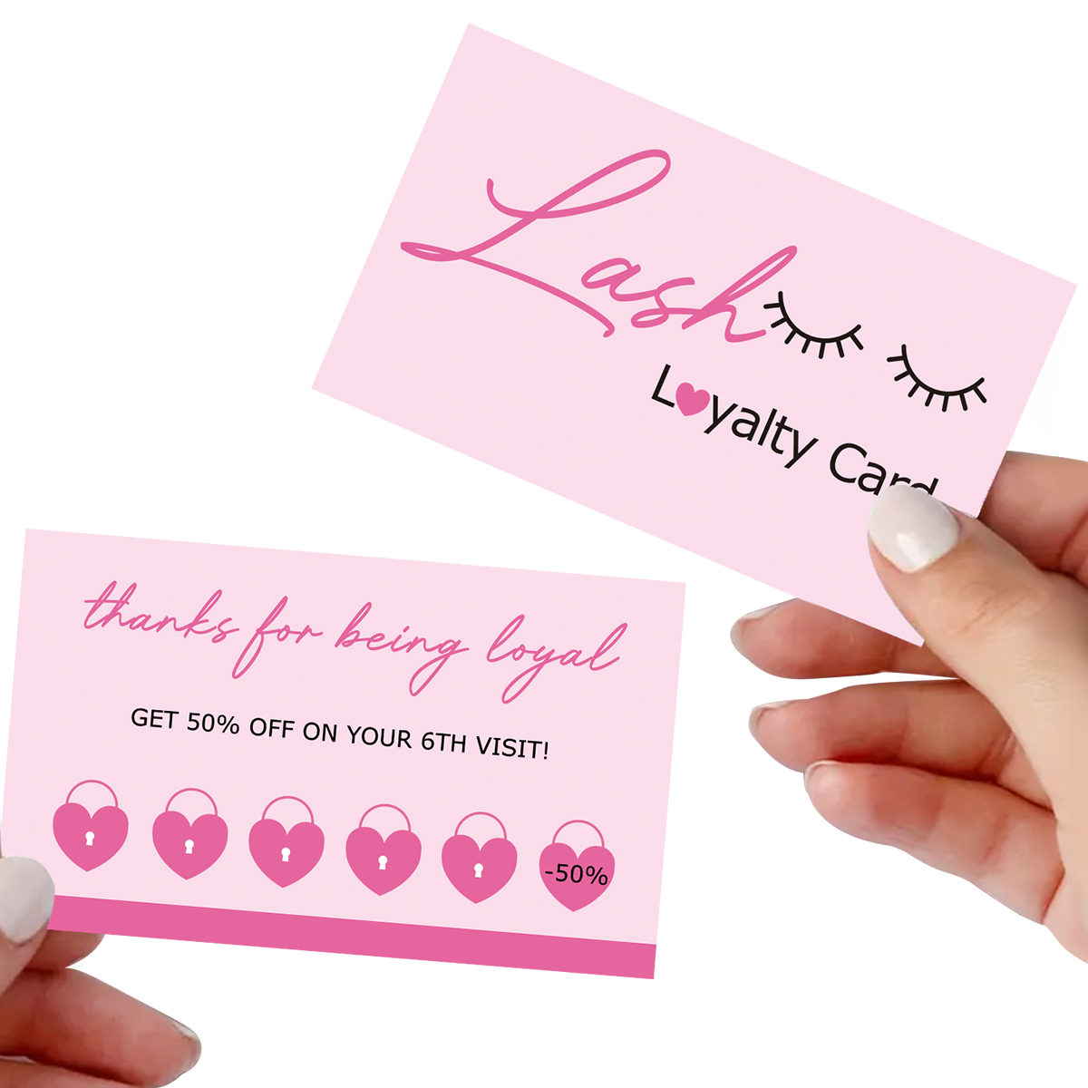 50 unids/lote tarjeta de cuida - Eyelash Extension Menu reseña y precio