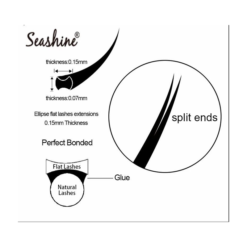 Seashine-pestañas postizas ind - Eyelash Extension C Curl reseña y precio