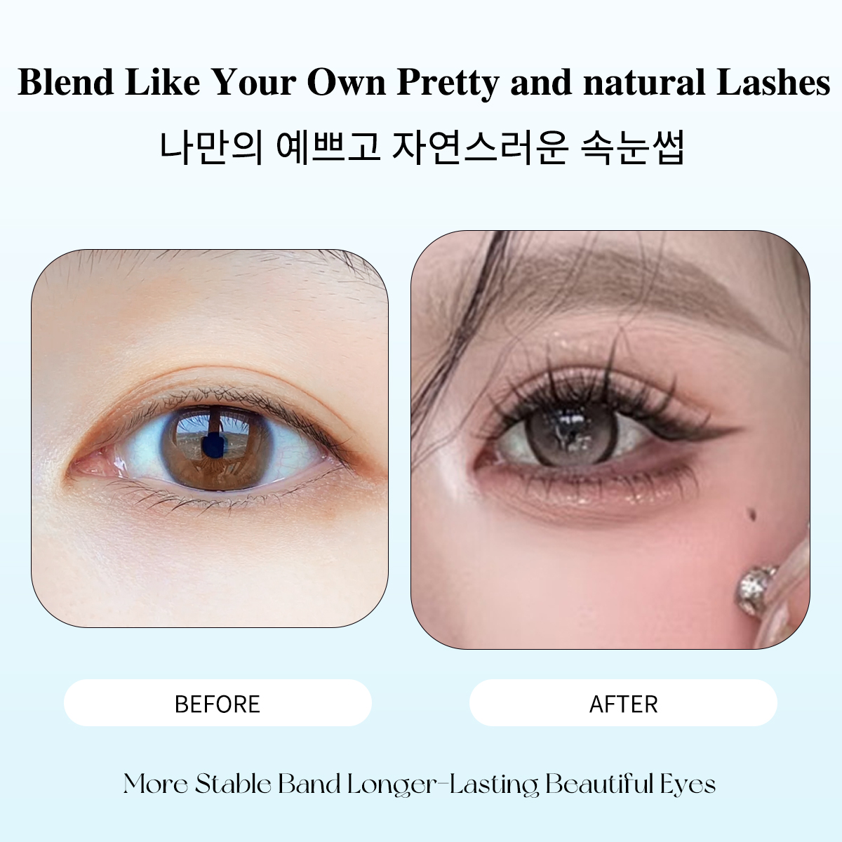 Racimos de pestañas sin pegame - Eyelash Extension Menu reseña y precio
