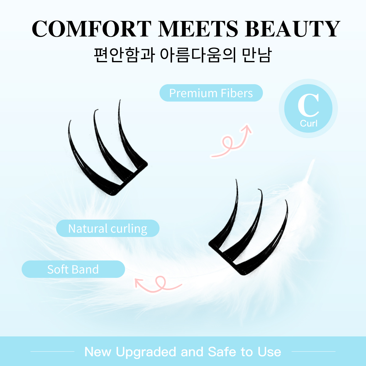 Racimos de pestañas sin pegame - Eyelash Extension Menu reseña y precio