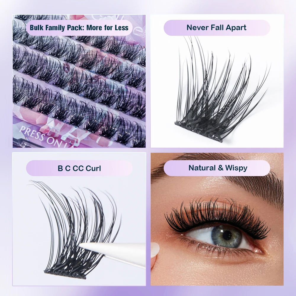 Racimos de pestañas autoadhesi - Eyelash Extension No 10 reseña y precio