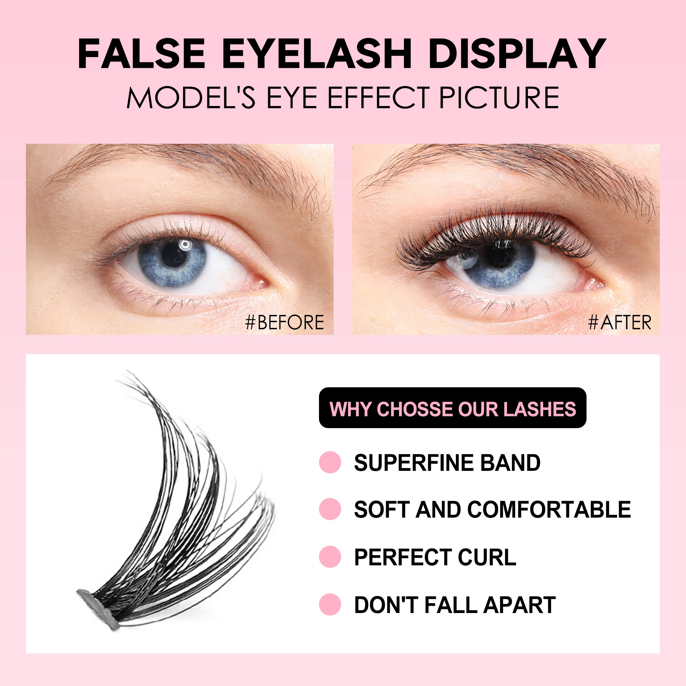 Kit de extensión de pestañas D - Eyelash Extension Glasses reseña y precio
